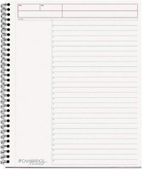 Cambridge - 80 Sheet, 8-1/2 x 11", Business Notebook - Black - Exact Industrial Supply