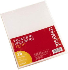 UNIVERSAL - 8-1/2 x 11", Letter Size, Clear, Project Folder - Exact Industrial Supply