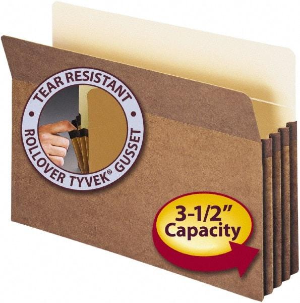 SMEAD - 9-1/2 x 14-1/2", Legal, Redrope, Expansion Folders - 11 Point Stock, Straight Tab Cut Location - Exact Industrial Supply