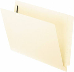 Pendaflex - 8-1/2 x 11", Letter Size, Manila, File Folders with End Tab - 11 Point Stock, Straight Tab Cut Location - Exact Industrial Supply
