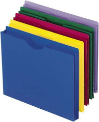 Pendaflex - 8-1/2 x 11", Letter Size, Assorted Colors, Expansion Folders - Exact Industrial Supply