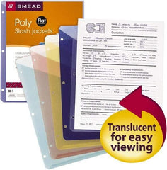 SMEAD - 8-1/2 x 11", Letter Size, Assorted Colors, Classification Folders with End Tab Fastener - Exact Industrial Supply