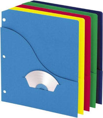 Pendaflex - 8-1/2 x 11", Letter Size, Assorted Colors, Project Folder - 11 Point Stock - Exact Industrial Supply