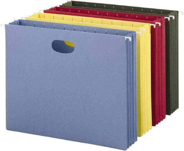 SMEAD - 8-1/2 x 11", Letter Size, Standard Green, Hanging File Folder - 11 Point Stock - Exact Industrial Supply