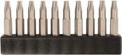 Wiha - 4mm Drive T10 Torx Screwdriver Bit - 28mm OAL - Exact Industrial Supply