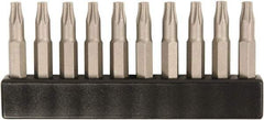 Wiha - 4mm Drive T8 Torx Screwdriver Bit - 28mm OAL - Exact Industrial Supply
