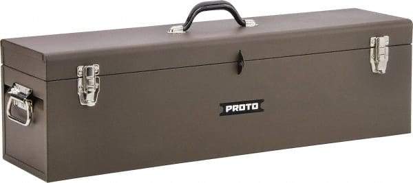 Proto - Carpenter's Tool Box - 32" Wide x 8-1/2" Deep x 9-1/2" High, Steel, Brown - Exact Industrial Supply