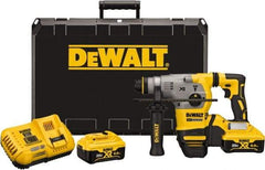 DeWALT - 20 Volt 1-1/8" SDS Plus Chuck Cordless Rotary Hammer - 0 to 4,480 BPM, 0 to 1,500 RPM, Reversible - Exact Industrial Supply