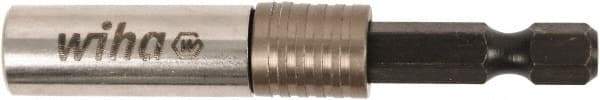 Wiha - 1/4" Insert, Hex Drive Bit Adapter - Quick Release, 1-1/2" OAL - Exact Industrial Supply