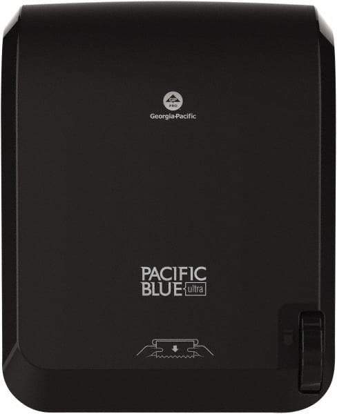 Georgia Pacific - Manual, Plastic Paper Towel Dispenser - 16" High x 12.9" Wide x 9" Deep, 1 Roll 8", Black - Exact Industrial Supply