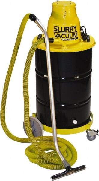 Dustless Technologies - 55 Gal, Steel Tank, Wet, Slurry Vacuum Cleaner - 12.6 Amps - Exact Industrial Supply