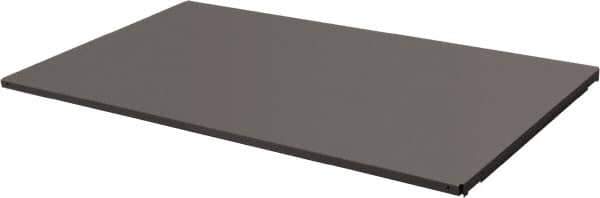 Durham - 14-3/8" Long x 59-1/2" Wide, Gray Steel Shelf - 400 Lb Capacity, Use with Mesh Stock Truck - Exact Industrial Supply