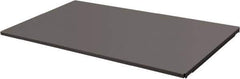 Durham - 14-3/8" Long x 47-1/2" Wide, Gray Steel Shelf - 400 Lb Capacity, Use with Mesh Stock Truck - Exact Industrial Supply