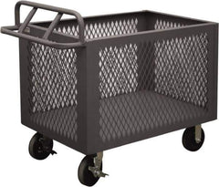 Durham - 2,000 Lb Load Capacity, Steel Box Truck - 48" Wide x 24" Long x 29-1/2" High, Gray - Exact Industrial Supply