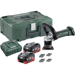 Metabo - 45° Bevel Angle, 5/32" Bevel Capacity, 7,000 RPM, Cordless Beveler - 5.5 Amps, 1/8" Min Workpiece Thickness - Exact Industrial Supply