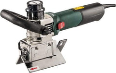 Metabo - 0 to 90° Bevel Angle, 3/8" Bevel Capacity, 12,500 RPM, 810 Power Rating, Electric Beveler - 13 Amps, 1/4" Min Workpiece Thickness - Exact Industrial Supply