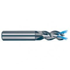 20mm Dia. - 104mm OAL - 45° Helix Bright Carbide End Mill - 3 FL - Exact Industrial Supply