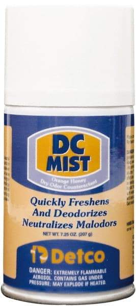 Detco - 7 oz Air Freshener Dispenser Refill - Orange-Honey, Compatible with EQD004 - Exact Industrial Supply