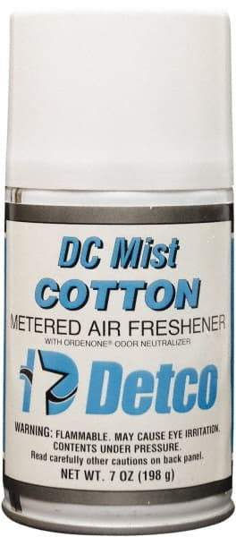 Detco - 7 oz Air Freshener Dispenser Refill - Cotton, Compatible with EQD004 - Exact Industrial Supply