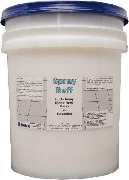Detco - 5 Gal Pail Spray Buff - Use on Hard Floors - Exact Industrial Supply