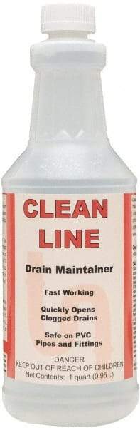 Detco - 32 oz Liquid Drain Opener - Unscented, Bottle - Exact Industrial Supply