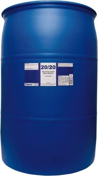 Detco - 55 Gal Drum Mint Glass Cleaner - Use on Glass - Exact Industrial Supply