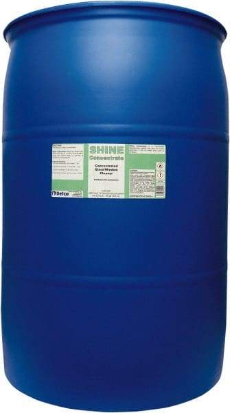 Detco - 55 Gal Drum Unscented Glass Cleaner - Concentrated, Use on Glass - Exact Industrial Supply