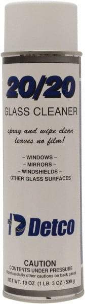 Detco - 20 oz Aerosol Can Mint Glass Cleaner - Use on Glass - Exact Industrial Supply