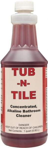 Detco - 32 oz Bottle Liquid Bathroom Cleaner - Unscented Scent, Nonacidic, Bath Fixtures - Exact Industrial Supply