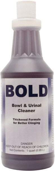 Detco - 32 oz Bottle Liquid Toilet Bowl Cleaner - Unscented Scent, Toilet Bowl - Exact Industrial Supply