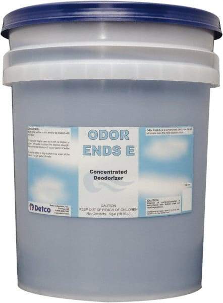 Detco - 5 Gal Pail Deodorizer - Liquid, Unscented, Concentrated, Environmentally Safe - Exact Industrial Supply