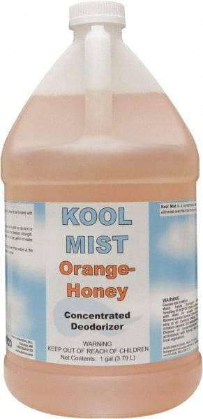 Detco - 1 Gal Bottle Deodorizer - Liquid, Orange-Honey Scent, Concentrated, Environmentally Safe - Exact Industrial Supply