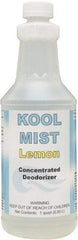 Detco - 32 oz Bottle Deodorizer - Liquid, Lemon Scent, Concentrated, Environmentally Safe - Exact Industrial Supply