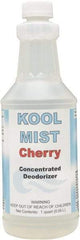 Detco - 32 oz Bottle Deodorizer - Liquid, Cherry Scent, Concentrated, Environmentally Safe - Exact Industrial Supply