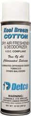 Detco - 20 oz Aerosol Can Deodorizer - Aerosol, Cotton Scent, Environmentally Safe - Exact Industrial Supply