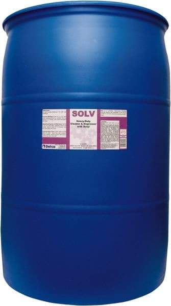 Detco - 55 Gal Drum Cleaner/Degreaser - Liquid, Butyl-Based, Unscented - Exact Industrial Supply