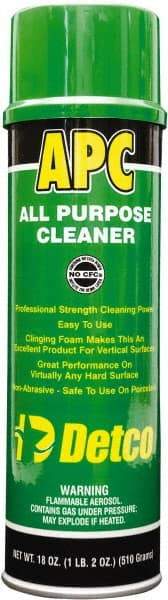 Detco - 20 oz Aerosol All-Purpose Cleaner - Aerosol, Butyl-Based, Lemon - Exact Industrial Supply