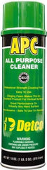 Detco - 20 oz Aerosol All-Purpose Cleaner - Aerosol, Butyl-Based, Lemon - Exact Industrial Supply