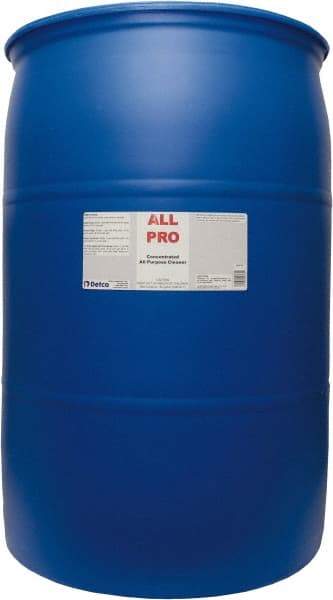 Detco - 55 Gal Drum All-Purpose Cleaner - Liquid, Neutral Cleaner, Citrus - Exact Industrial Supply
