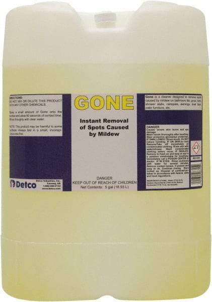 Detco - 5 Gal Drum Mildew Remover - Liquid, Water-Based, Unscented - Exact Industrial Supply