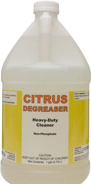 Detco - 1 Gal Bottle Cleaner/Degreaser - Liquid, Butyl-Based, Citrus - Exact Industrial Supply