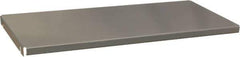 Durham - Gray, Steel, Cabinet Shelf - 71-1/2" Wide x 16-3/8" Deep x 8" High Body - Exact Industrial Supply