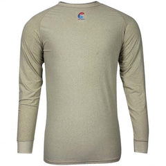 National Safety Apparel - Size 4XL Tan Flame Resistant/Retardant Long Sleeve Base Layer Shirt - Exact Industrial Supply