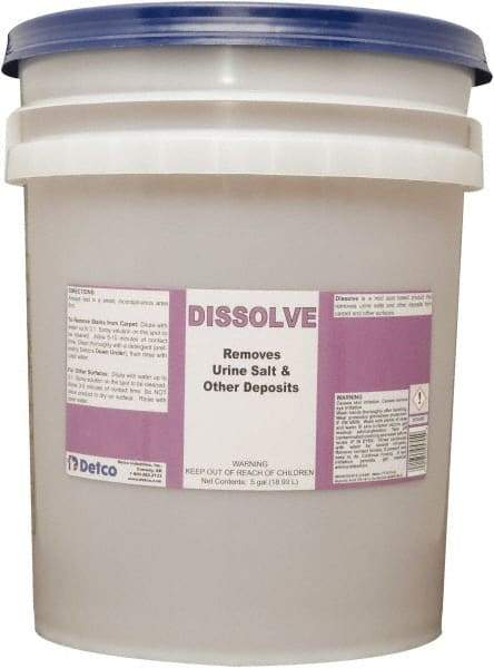 Detco - 5 Gal Pail Carpet & Upholstery Spot Remover - Unscented - Exact Industrial Supply