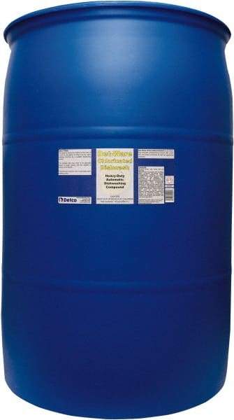 Detco - 55 Gal Drum Automatic Dishwashing Liquid - Unscented - Exact Industrial Supply