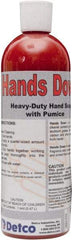 Detco - 16 oz Squeeze Bottle Gel Hand Cleaner with Grit - Red, Cherry Scent - Exact Industrial Supply