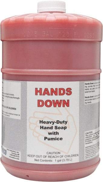 Detco - 1 Gal Bottle Gel Hand Cleaner with Grit - Red, Cherry Scent - Exact Industrial Supply