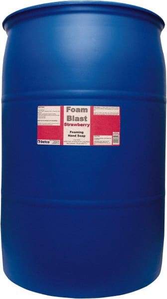 Detco - 55 Gal Drum Liquid Hand Cleaner - Red, Strawberry Scent - Exact Industrial Supply