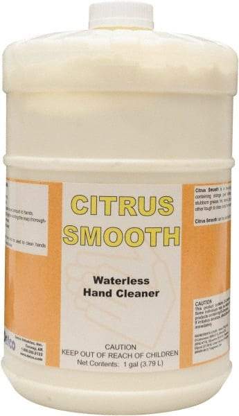 Detco - 1 Gal Bottle Waterless Cream Waterless Hand Cleaner - Yellow, Citrus Scent - Exact Industrial Supply