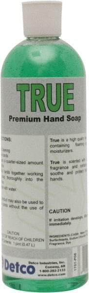 Detco - 16 oz Squeeze Bottle Liquid Hand Cleaner - Green, Herbal Scent - Exact Industrial Supply